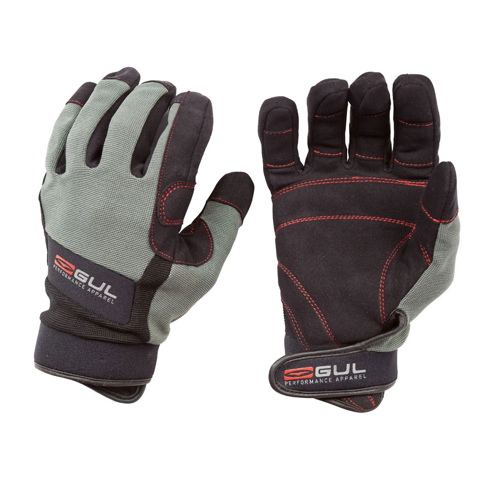 Gul Summer Full Finger Junior Sailing Glove - Black/Charcoal 1 Gul Summer Full Finger Junior Sailing Glove - Black/Charcoal
