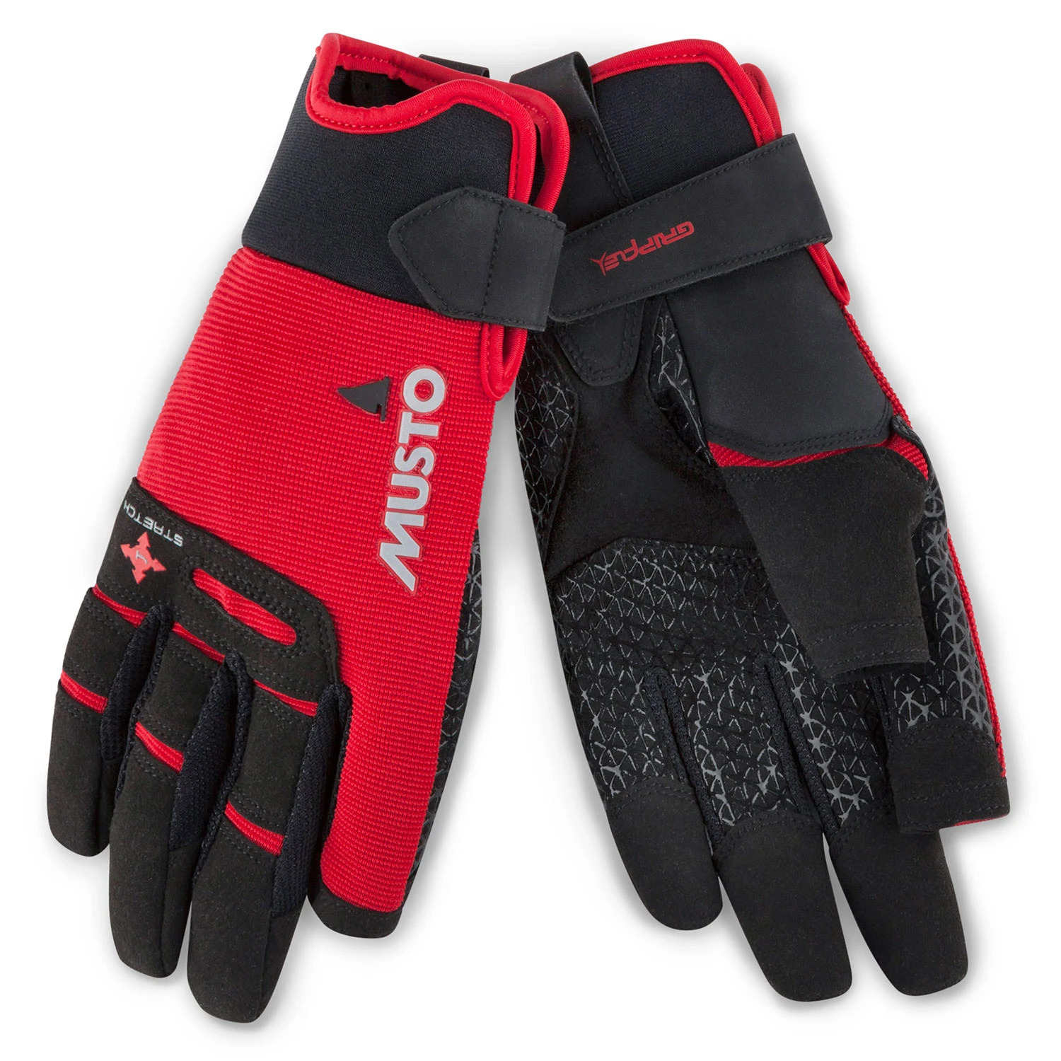 Musto Performance Long Finger Sailing Gloves - - Red 2 Musto Performance Long Finger Sailing Gloves - - Red - Image 2