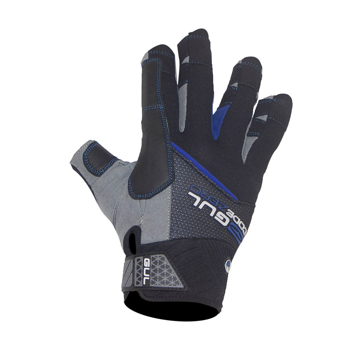 Gul Junior Winter Short Finger Sailing Gloves - Black/Blue 1 Gul Junior Winter Short Finger Sailing Gloves - Black/Blue