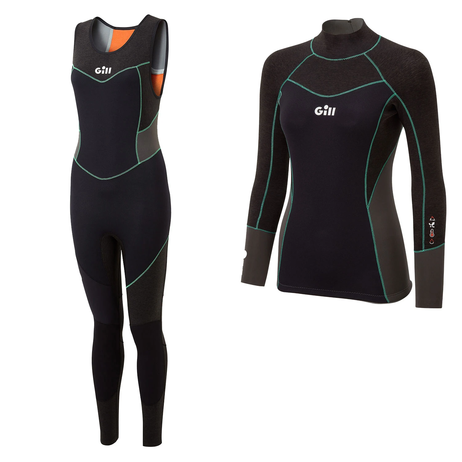 Gill Womens Zentherm Dinghy Wetsuit Kit - Black 1 Gill Womens Zentherm Dinghy Wetsuit Kit - Black