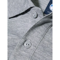 North Sails UPV 40+ Piquet Polo - Grey Melange -Sailing Clothing Store 2020 North Sails Polo Shirt 27M100 0027 det1