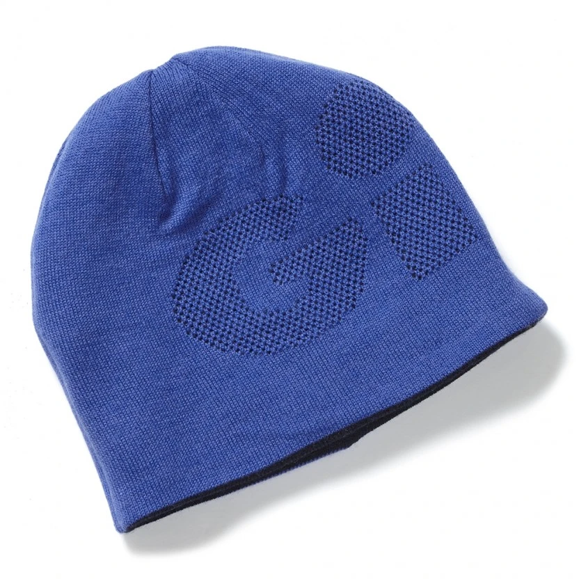 Gill Reversible Knit Beanie - Blue/Navy 1 Gill Reversible Knit Beanie - Blue/Navy