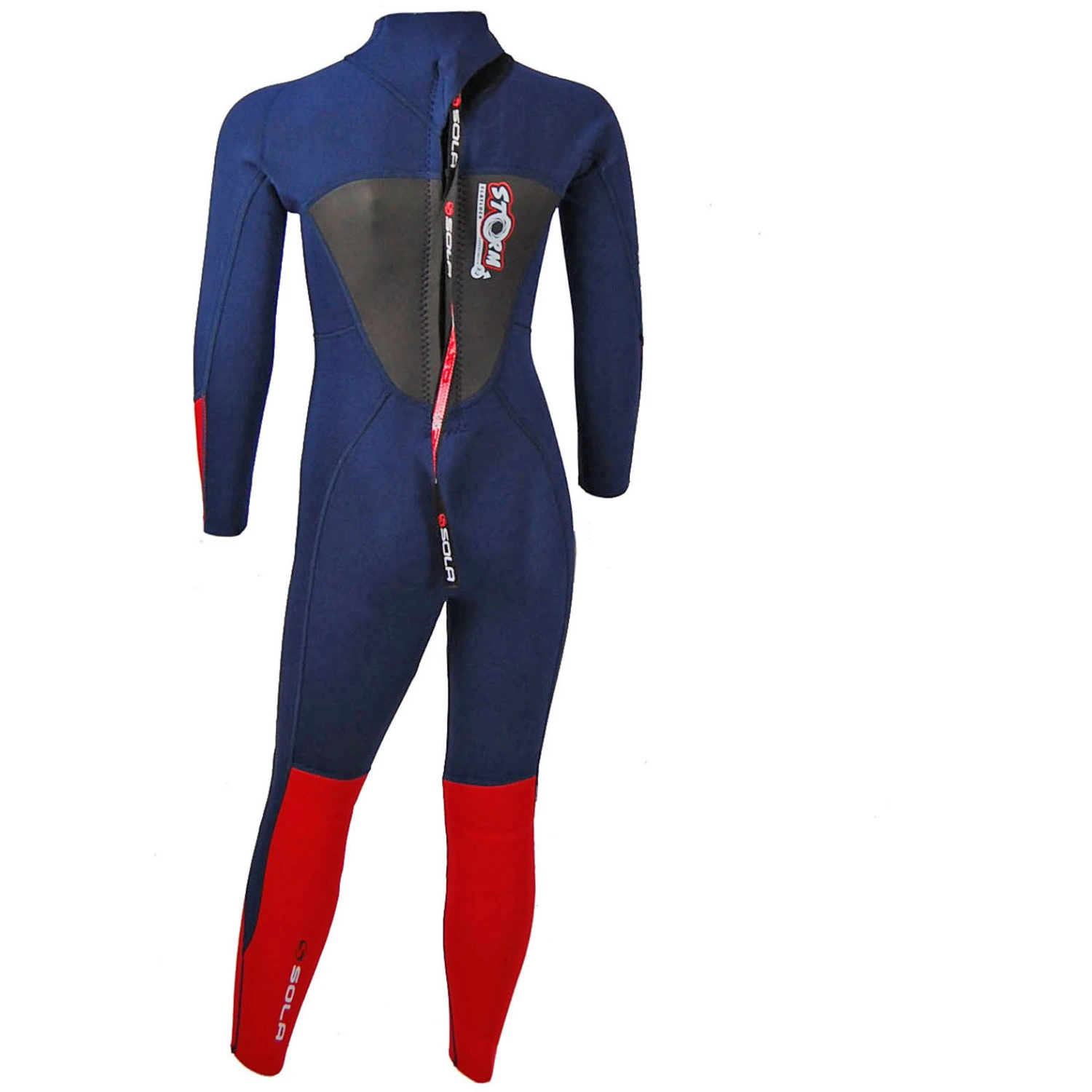 Sola Junior Storm 3/2mm Fullsuit Wetsuit - Red Ranger 2 Sola Junior Storm 3/2mm Fullsuit Wetsuit - Red Ranger - Image 2