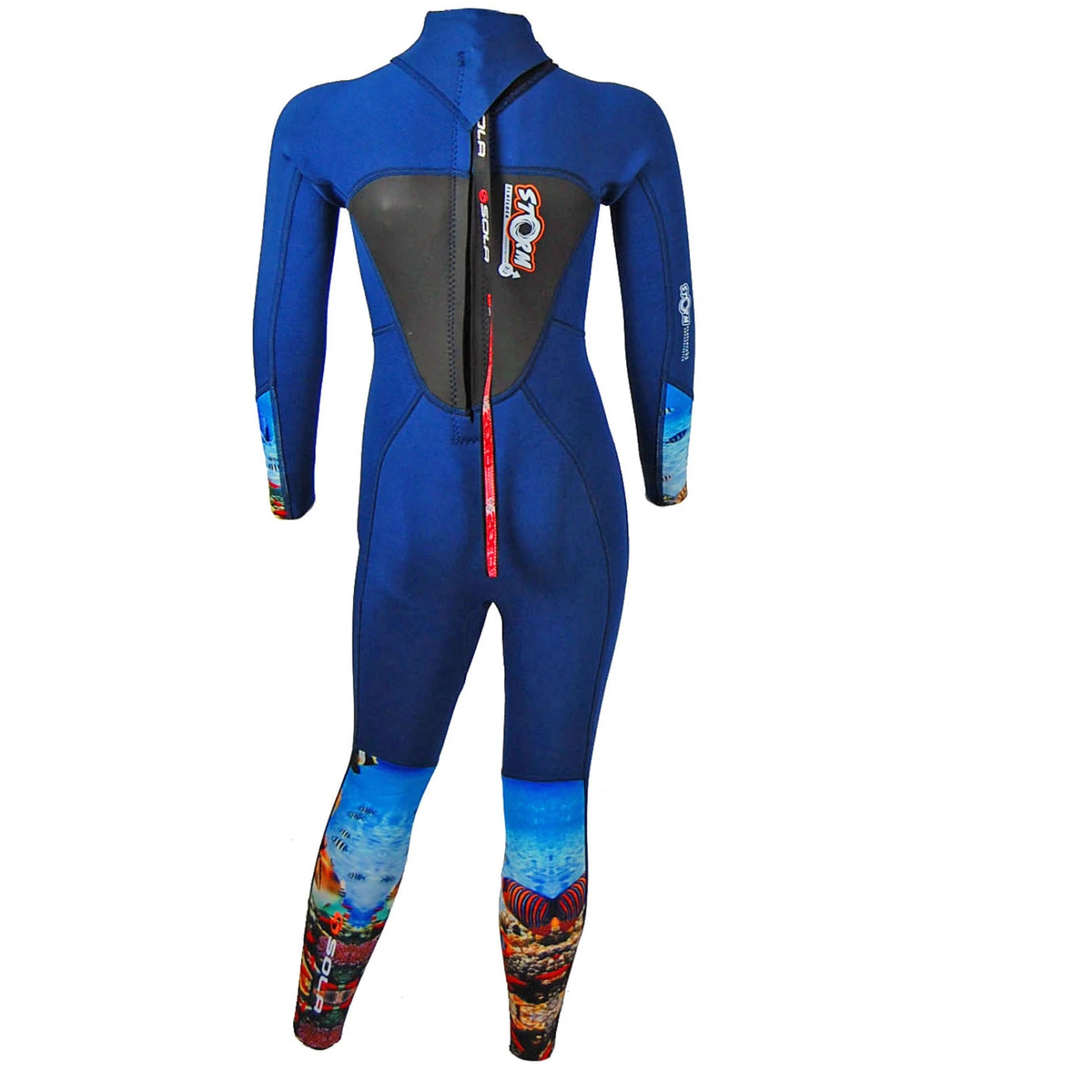 Sola Girls Storm 3/2mm Fullsuit Wetsuit - Reef 2 Sola Girls Storm 3/2mm Fullsuit Wetsuit - Reef - Image 2
