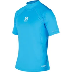 Magic Marine Cube Short Sleeve Rash Guard - Blue