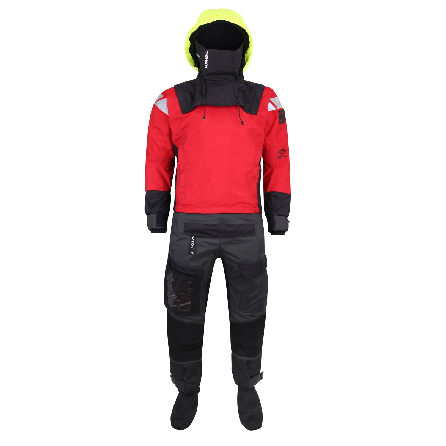 Typhoon PS440 Hinge Drysuit & Undersuit - Red/Grey 1 Typhoon PS440 Hinge Drysuit & Undersuit - Red/Grey