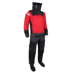 Typhoon PS440 Hinge Drysuit & Undersuit - Red/Grey 9 Typhoon PS440 Hinge Drysuit & Undersuit - Red/Grey -Sailing Clothing Store 2022 Typhoon 100183 PS440 Hinge Entry suit RED BLACK 3