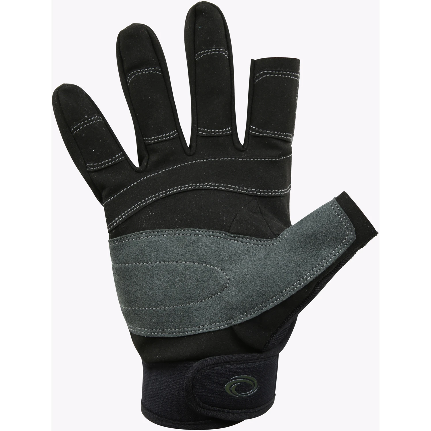 Typhoon Junior Colwyn Full Finger Sailing Gloves - Black 2 Typhoon Junior Colwyn Full Finger Sailing Gloves - Black - Image 2
