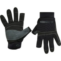 Typhoon Colwyn Full Finger Sailing Gloves - Black