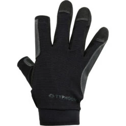 Typhoon Raceline 2.0 Full Finger Sailing Gloves - Black -Sailing Clothing Store 2022 Typhoon Towyn Full Finger Sailing Gloves 310250 1