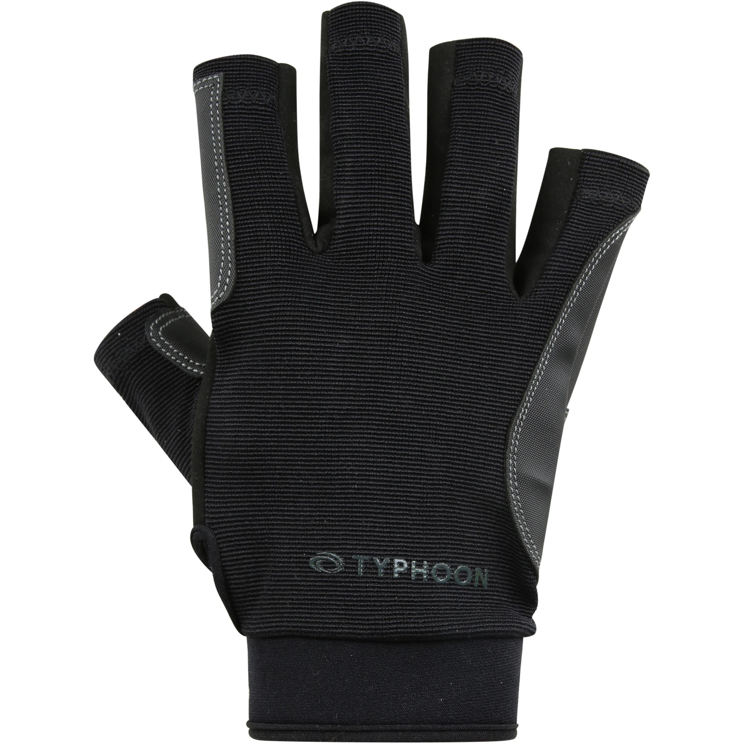 Typhoon Junior Raceline 2.0 Half Finger Sailing Gloves - Black 4 Typhoon Junior Raceline 2.0 Half Finger Sailing Gloves - Black - Image 4