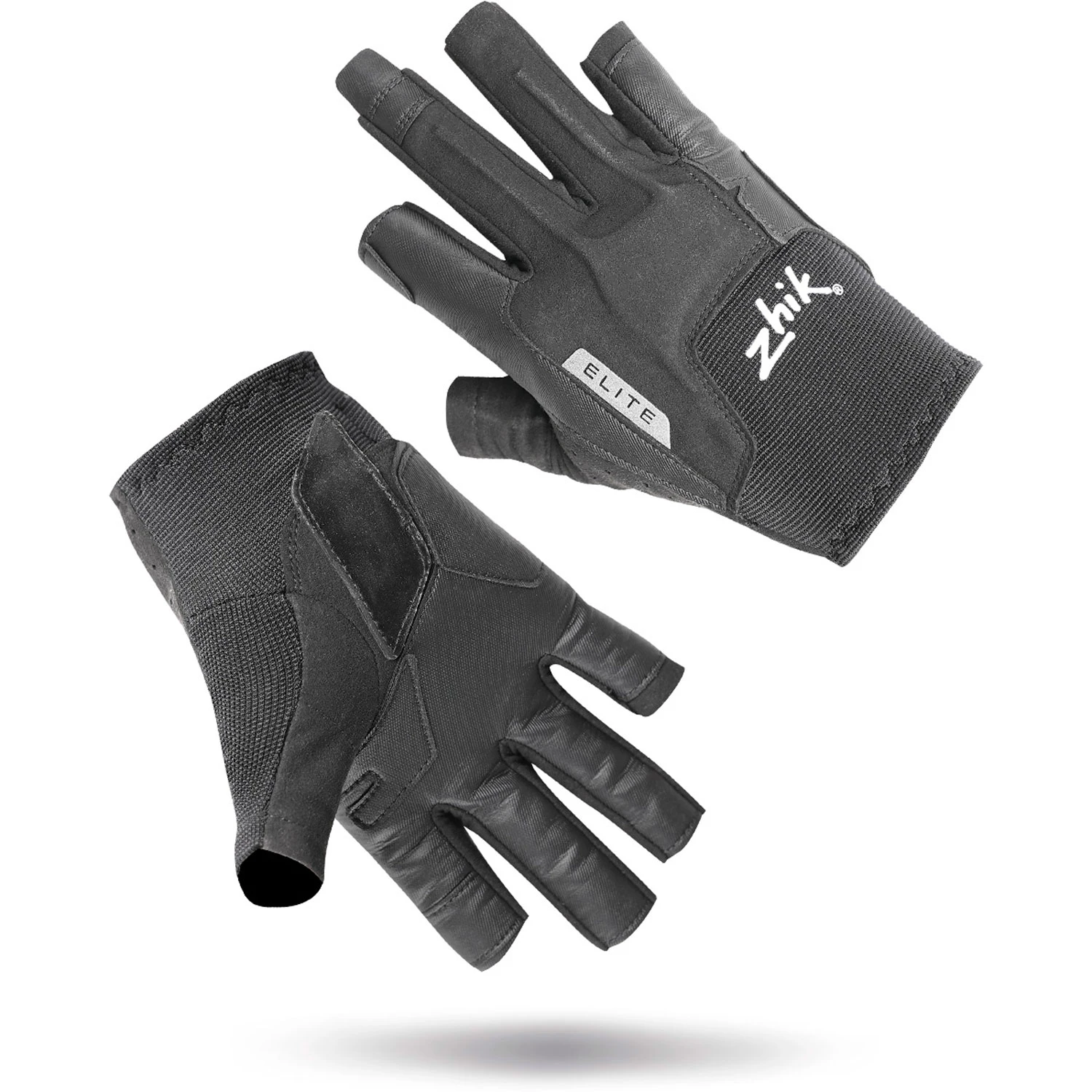 Zhik ELITE Short Finger Sailing Gloves - Anthracite 1 Zhik ELITE Short Finger Sailing Gloves - Anthracite
