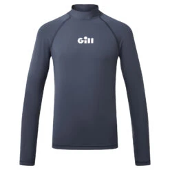 Gill Junior ZenZero Rash Vest Long Sleeve - Dark Blue