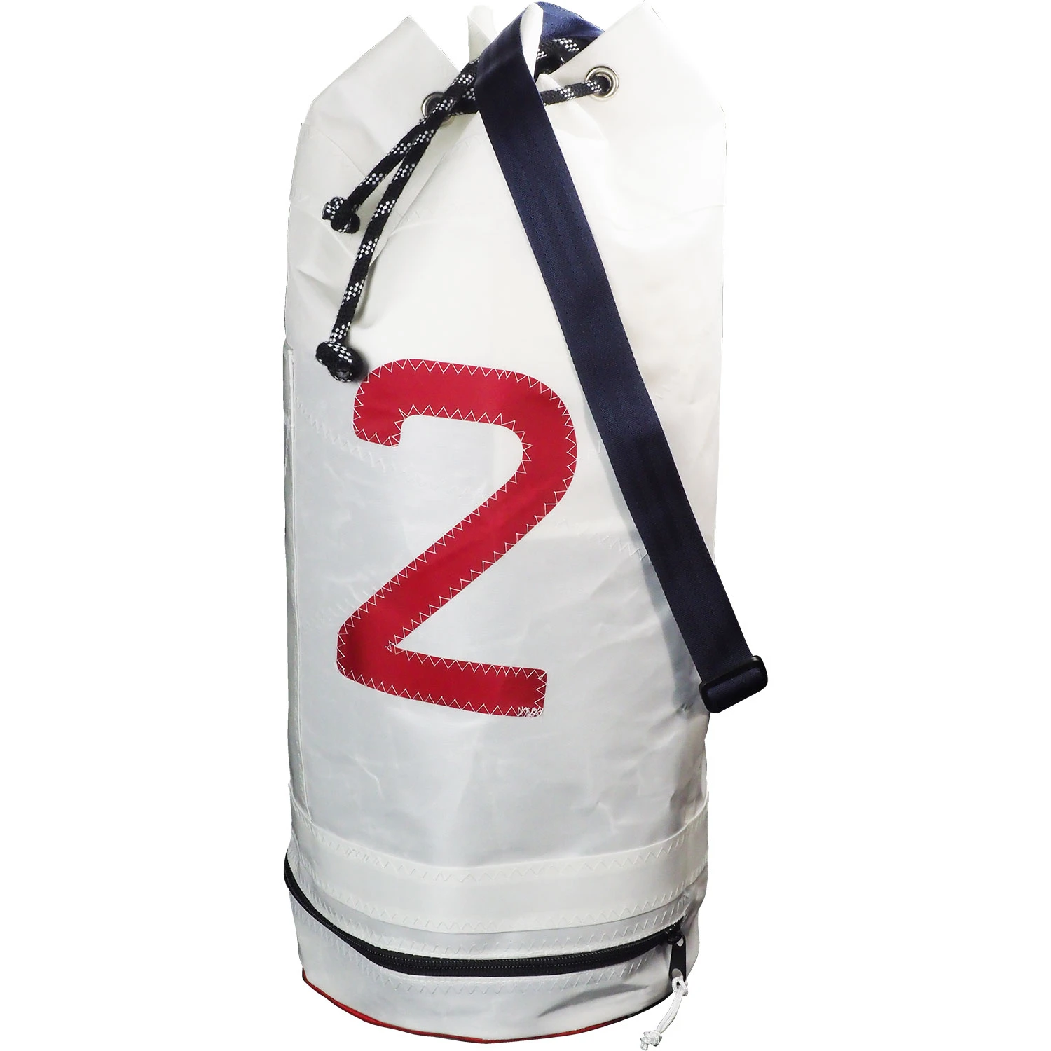 Bainbridge Sailcloth Sail Number Duffel Sailing Bag - White - 43 Ltr 1 Bainbridge Sailcloth Sail Number Duffel Sailing Bag - White - 43 Ltr