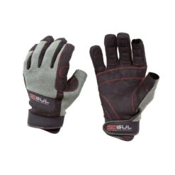 Gul Summer Three Finger Sailing Gloves - Black/Charcoal
