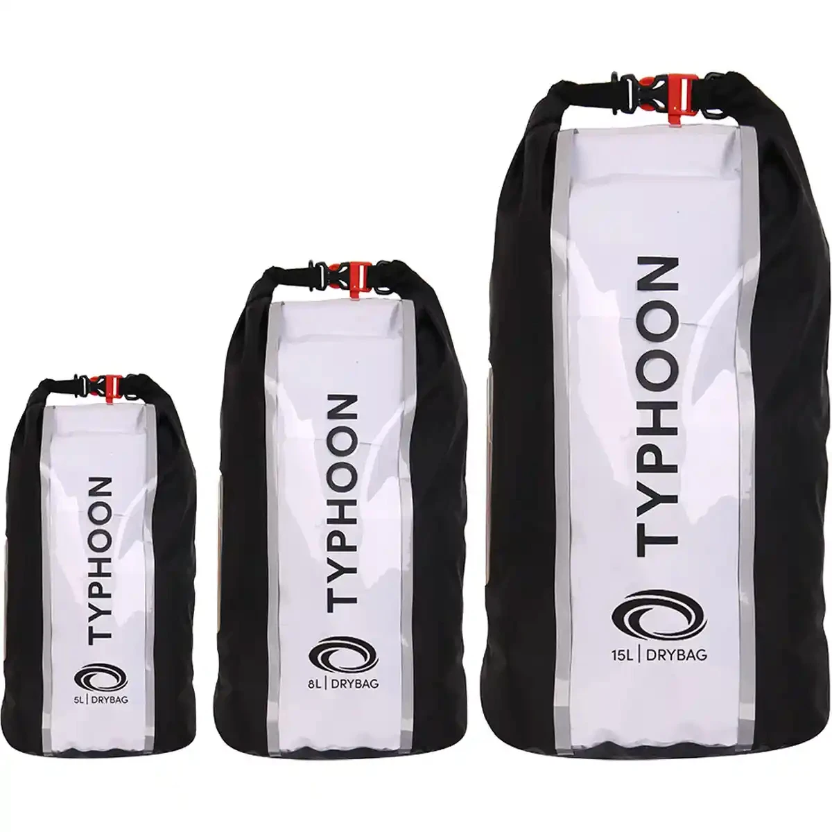 Typhoon Mersea Roll Top Dry Bags - Black/Transparent 1 Typhoon Mersea Roll Top Dry Bags - Black/Transparent